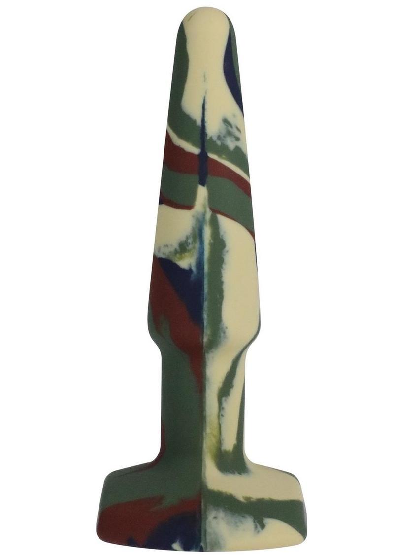 A-Play Groovy Silicone Anal Plug - Green - 4in