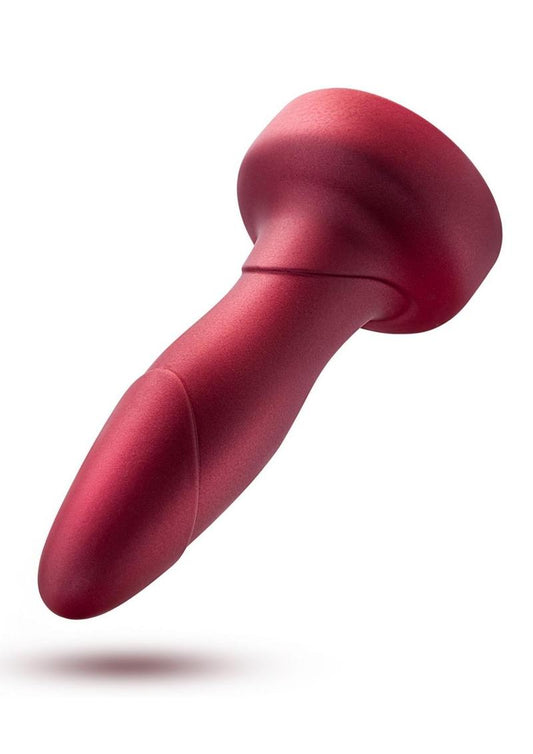 Anal Adventures Matrix Atomic Plug Rechargeable Silicone Anal Plug with Remote - Martian - Red/Wine