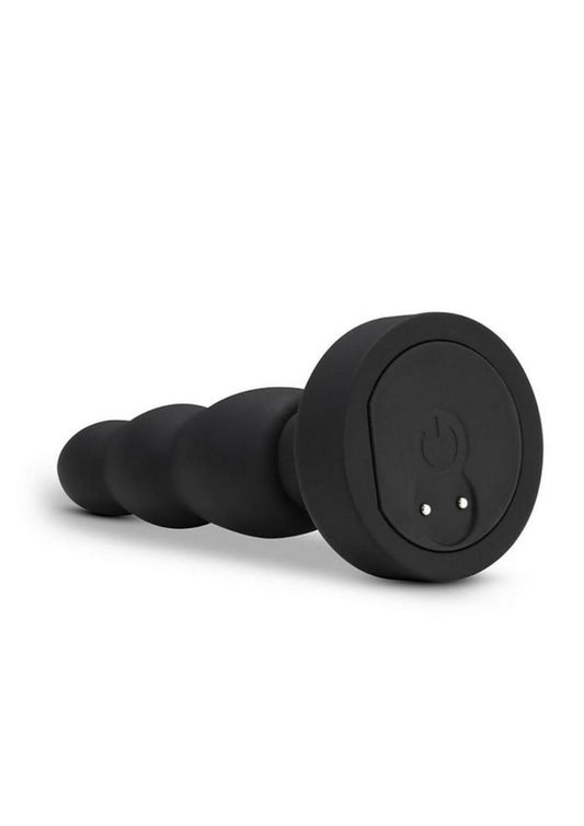 Anal Adventures Platinum Propel Butt Plug - Black