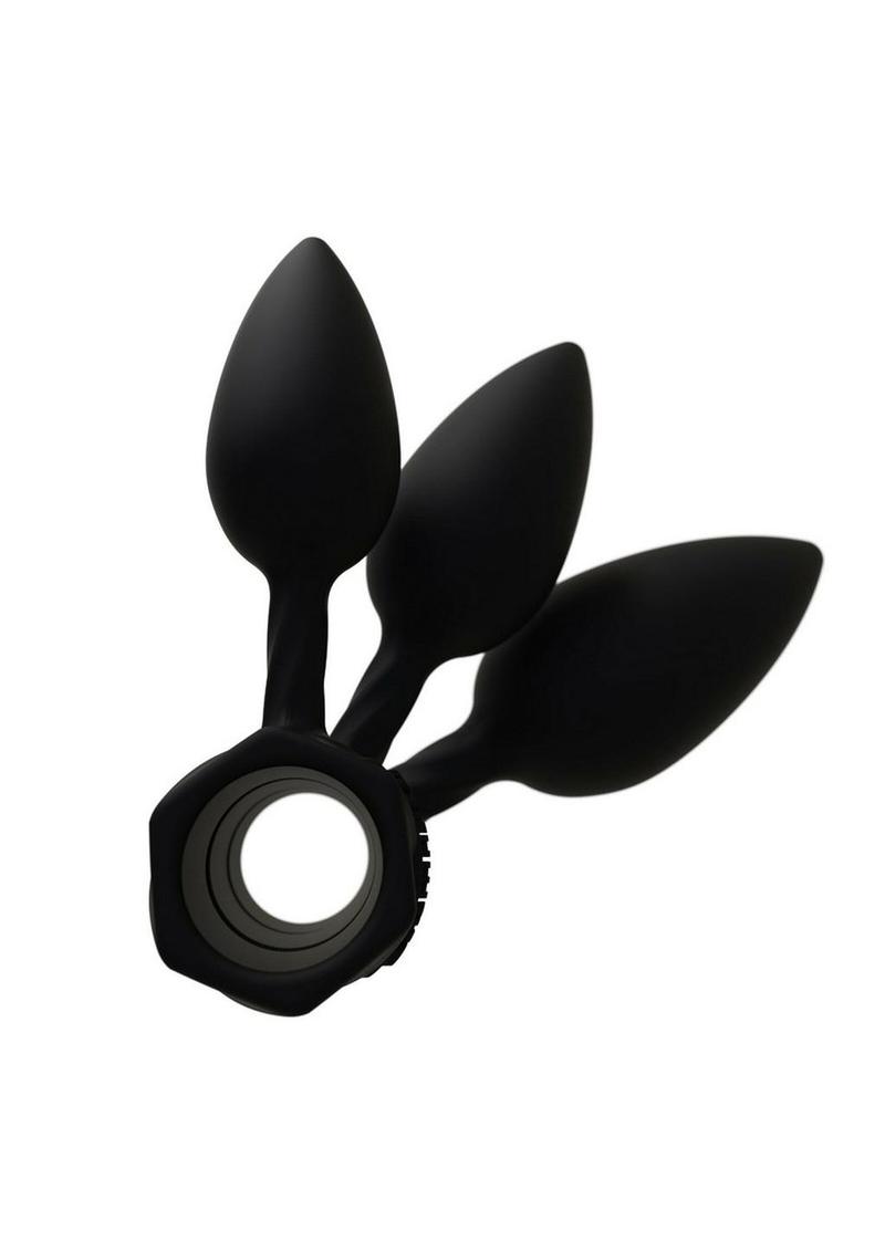 Bathmate Anal Training Silcone Plugs Kit - Black - 3 Pieces