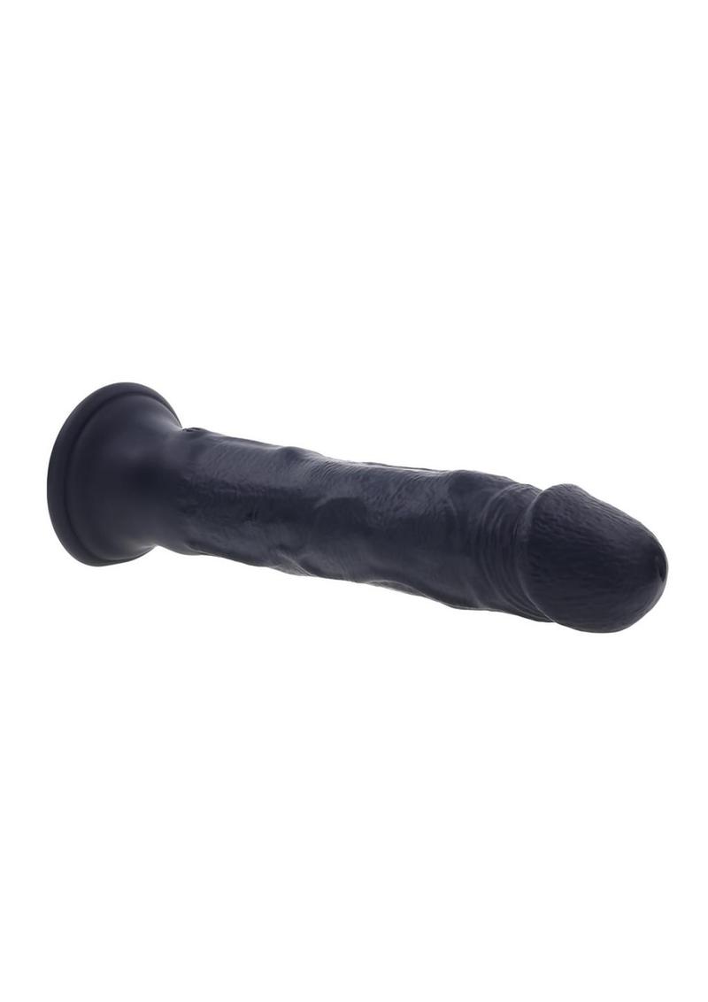 Black Thunder Rechargeable Silicone Dildo with Remote - Black