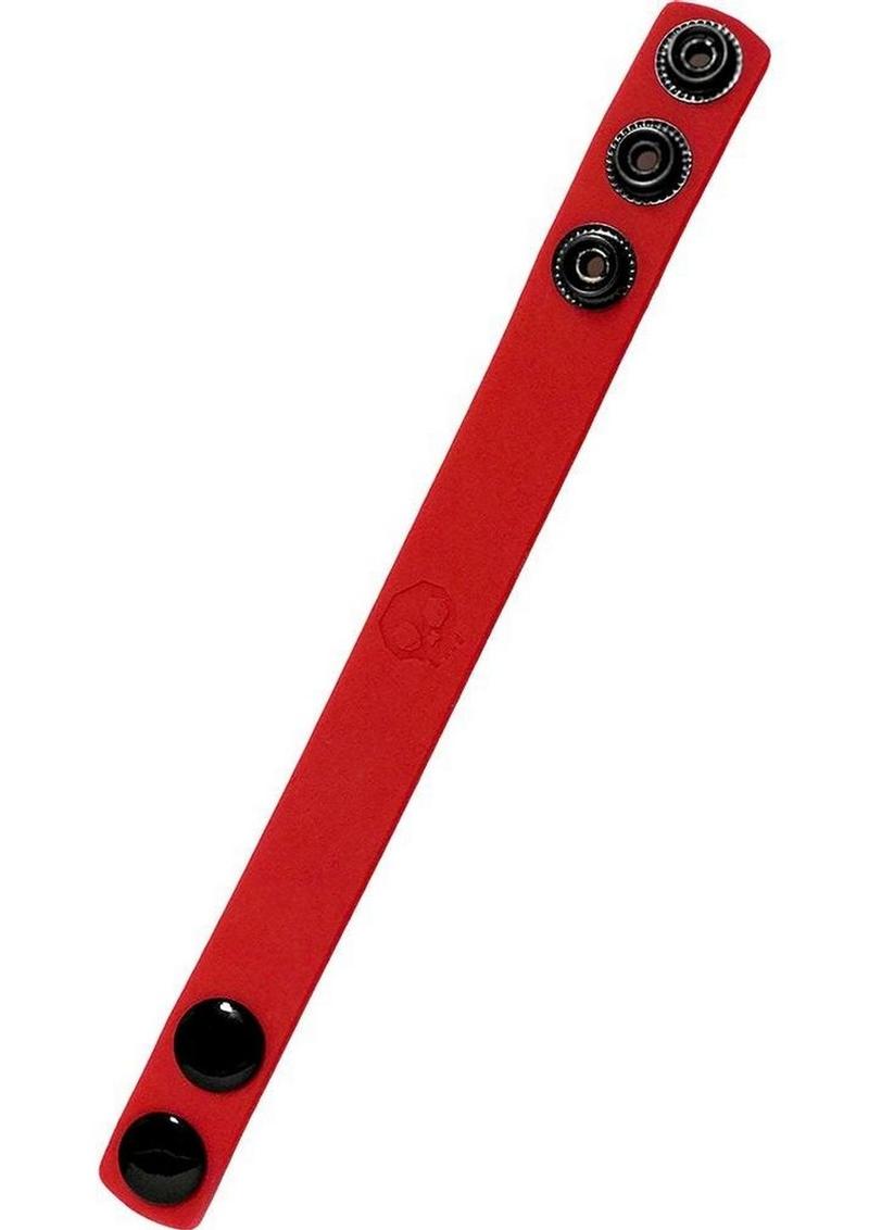 Boneyard Silicone Ball Strap 3-Snap Ring - Red