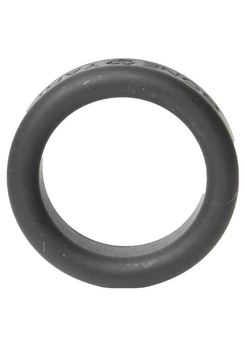 Boneyard Silicone Ring Cock Ring - Black - 1.2in