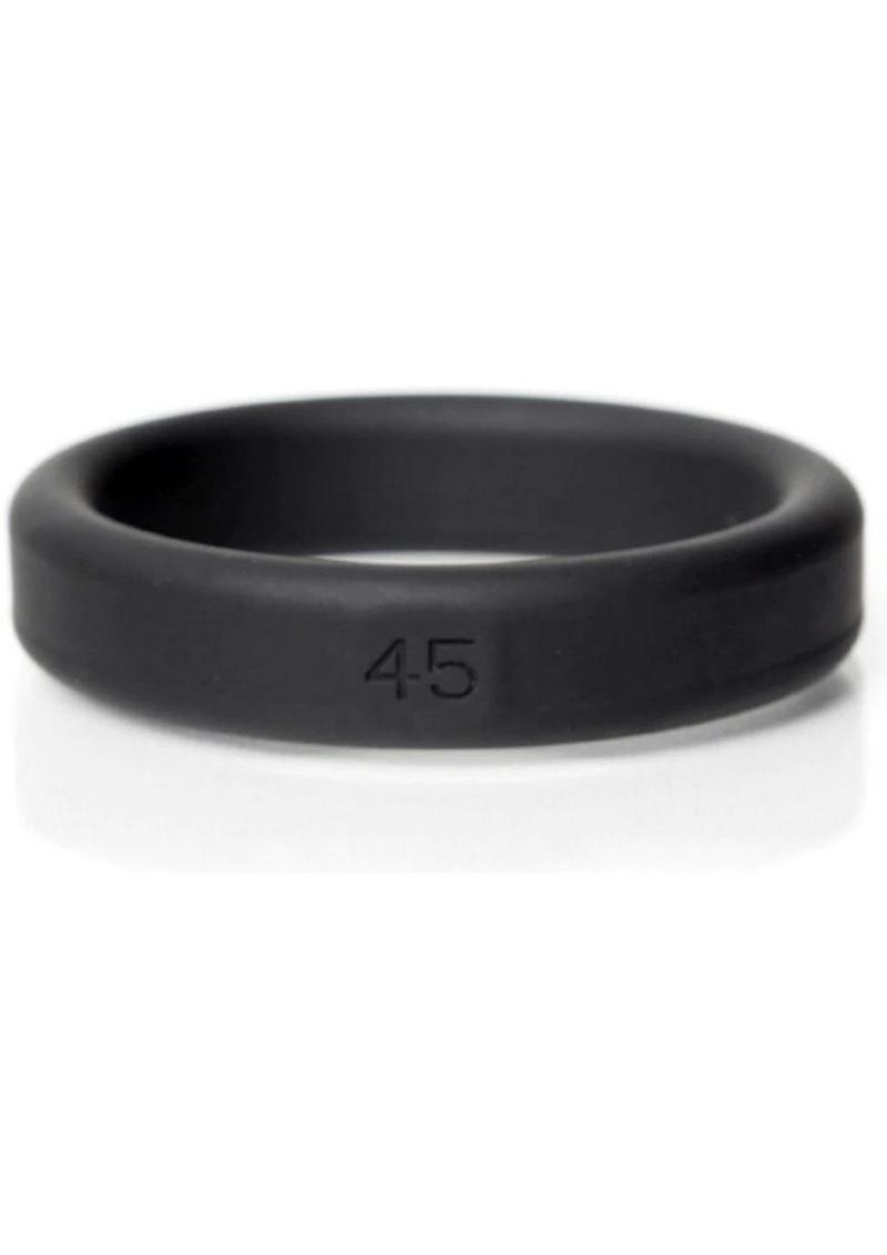 Boneyard Silicone Ring Cock Ring - Black - 1.8in