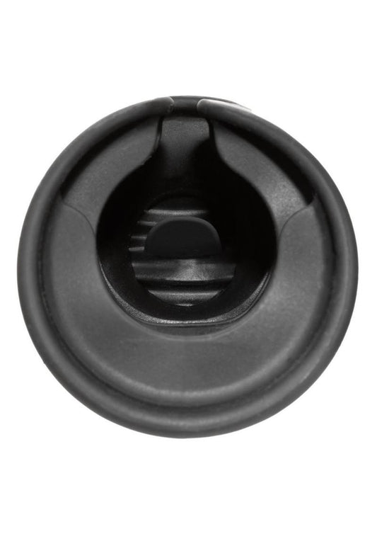 Boundless Flickering Rechargeable Silicone Stroker - Black
