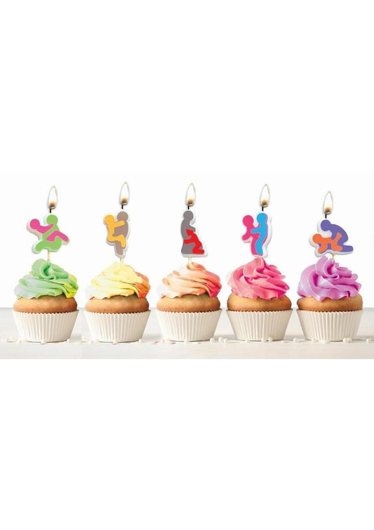 Candyprints F*ckers Sex Position Candles - Assorted Colors - 5 Per Pack