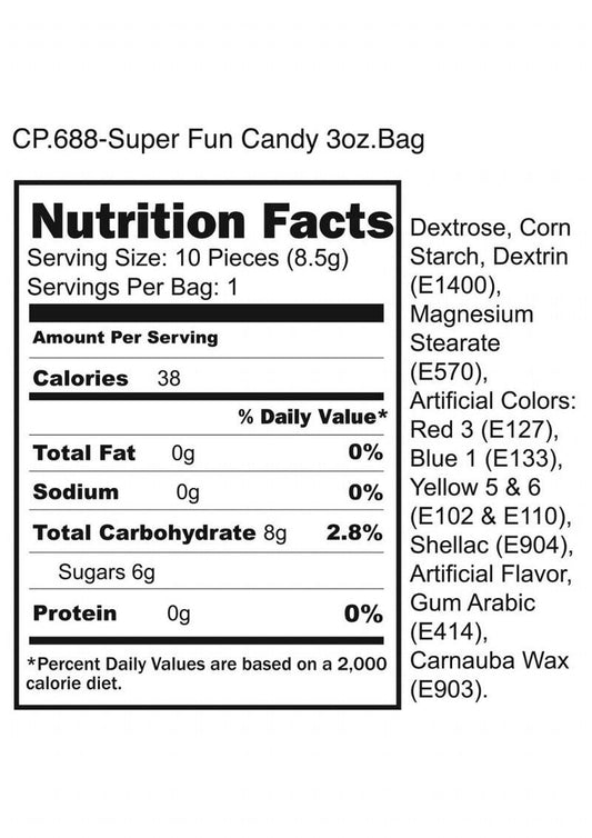 Candyprints Super Fun Penis Candy - 100 Pieces Per Bag
