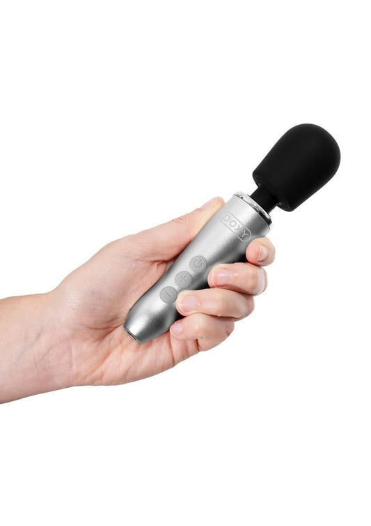 Doxy Go Rechargeable Body Wand - Brushed Metal
