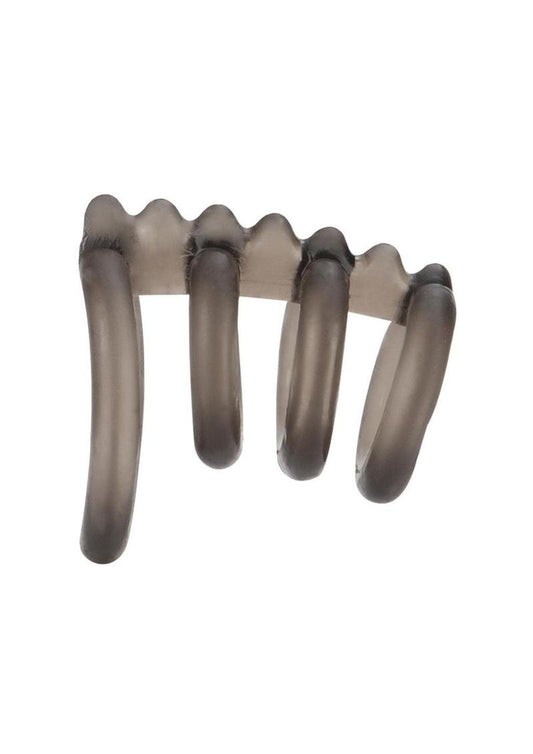Dr. Joel Kaplan Support Master Triple Smooth Cock Ring - Smoke