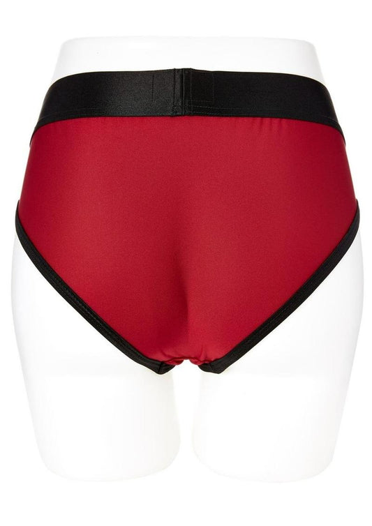 Em.Ex.. Active Harness Wear Contour Harness Briefs - Red - XSmall
