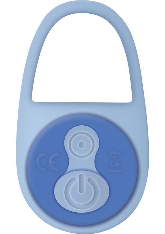 Fingerlicious Rechargeable Bullet with Silicone Clitoral Stimulation Finger Sleeve - Blue