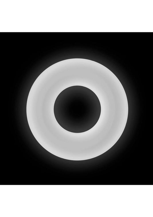 Firefly Bubble Ring Glow In The Dark Cock Ring - Glow In The Dark/White - Small