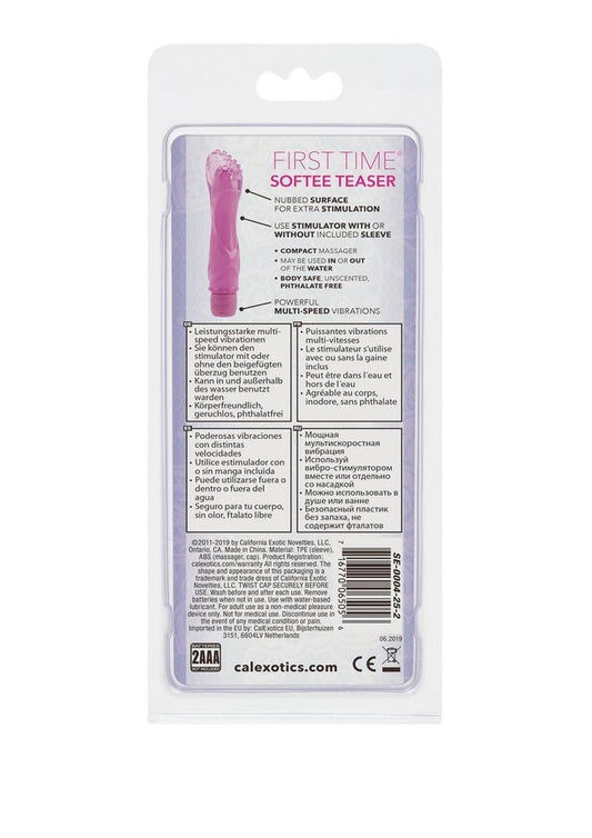 First Time Softee Teaser Vibrator - Pink