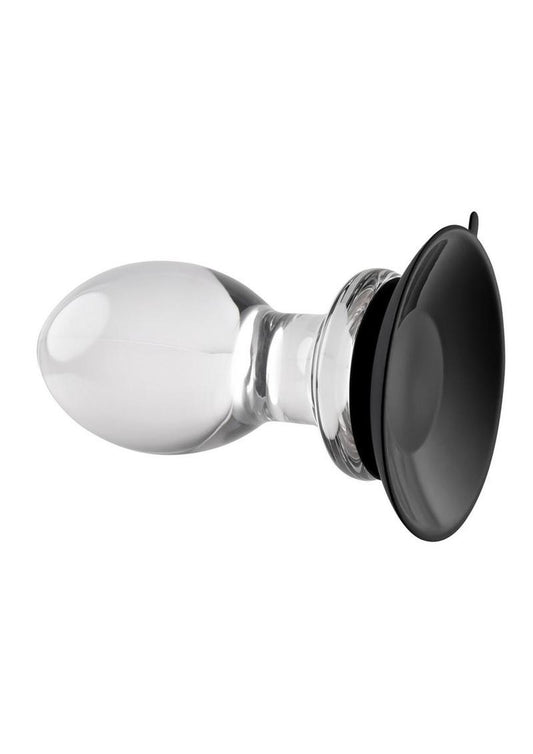 Gender X Crystal Ball Glass Plug - Clear