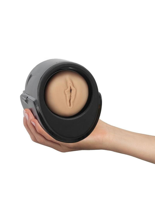 Kiiroo Keon and Feel Victoria Interactive Masturbator Combo Set - Pussy - Black/Vanilla