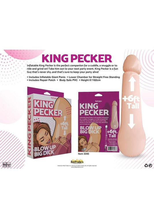 King Pecker Inflatable - Vanilla - 5ft