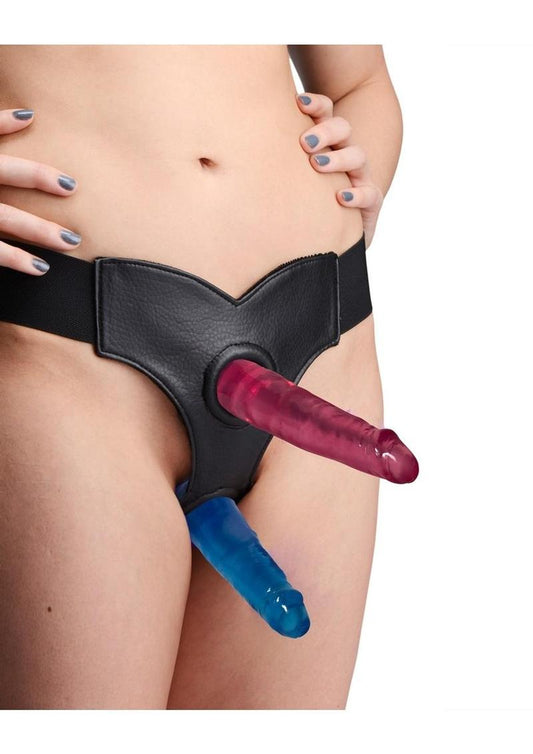 Lollicock Skyler Double Penetration Strap-On Harness - Black