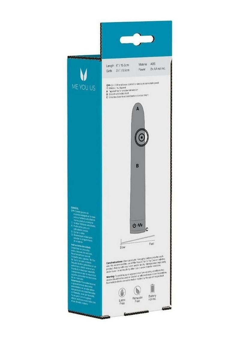 ME YOU US Sensuous Smooth Vibrator - Silver