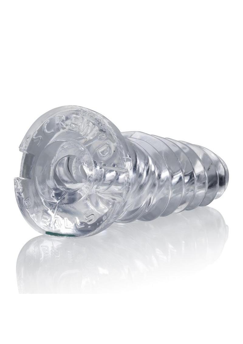 Oxballs Screw'd Super-Squishy Masturbator - Clear