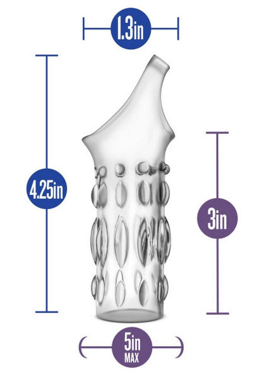 Performance Studded Penis Sleeve - Clear