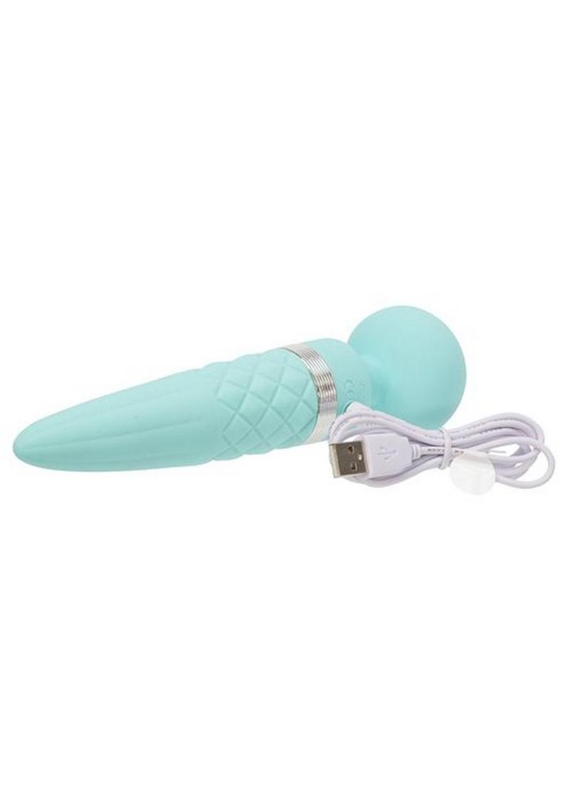 Pillow Talk Sultry Warming Wand Massager - Teal