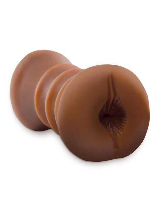 Pipedream Extreme Toyz Flip A Sista Over Masturbator - Pussy and Butt - Chocolate