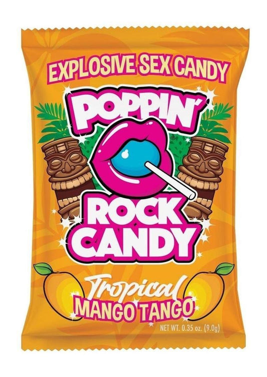 Popping Rock Candy Display- Tropical Fruit Oral Sex Candy - 36 Packs Per Display