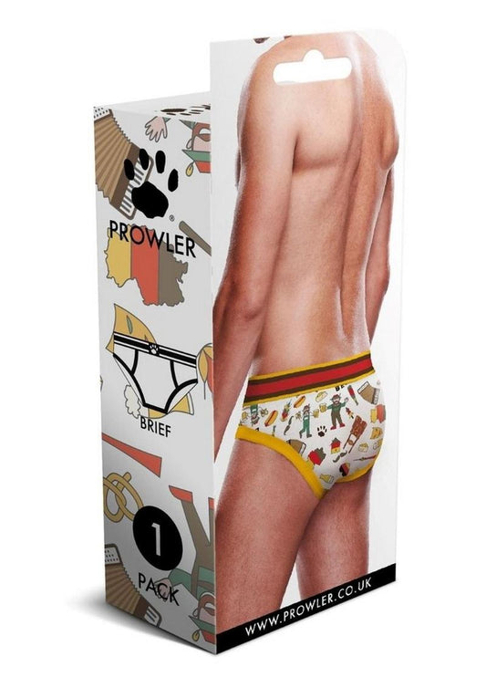 Prowler Berlin Brief - Orange/White - XSmall