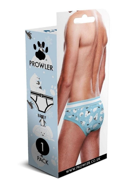 Prowler Winter Animals Brief - Blue/White - XSmall