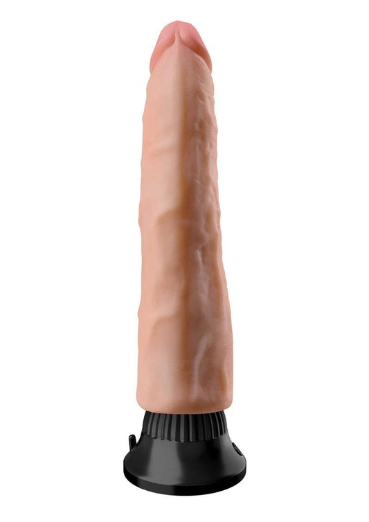 Real Feel Deluxe No. 3 Wallbanger Vibrating Dildo - Flesh/Vanilla - 7in