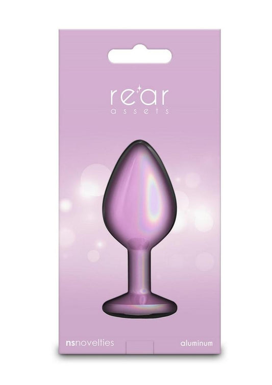 Rear Assets Anal Plug - Medium - Iridescent - Pink - Medium