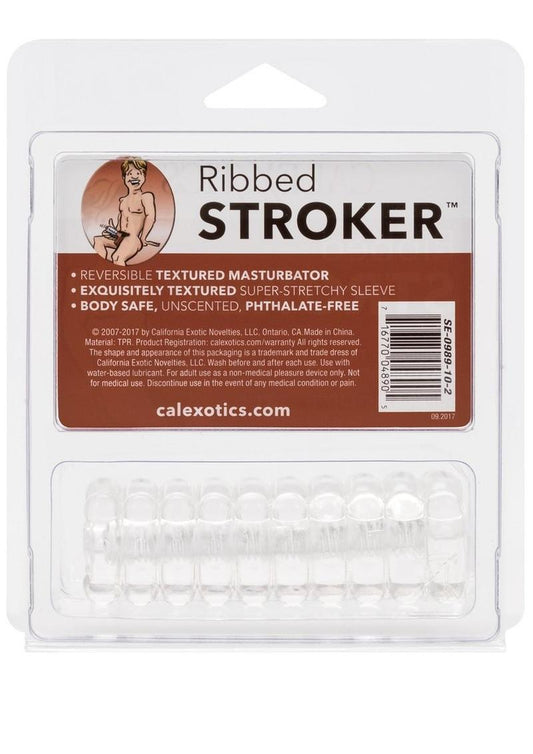 Ribbed Stroker - Clear
