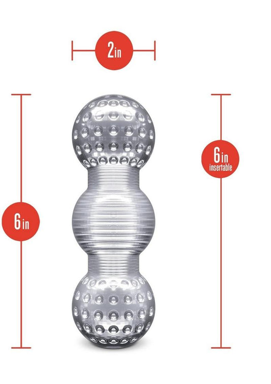 Rize Feelz Dual End Masturbator - Clear