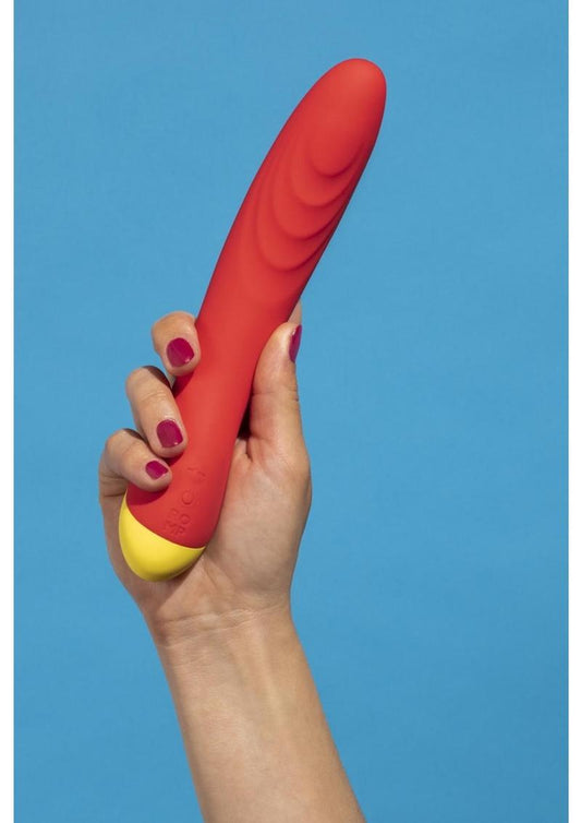 Romp Hype Rechargeable Silicone Vibrator - Orange