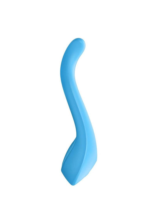 Satisfyer Endless Love Silicone Singles Or Partner Vibrator USB Rechargeable Waterproof - Blue/Light Blue
