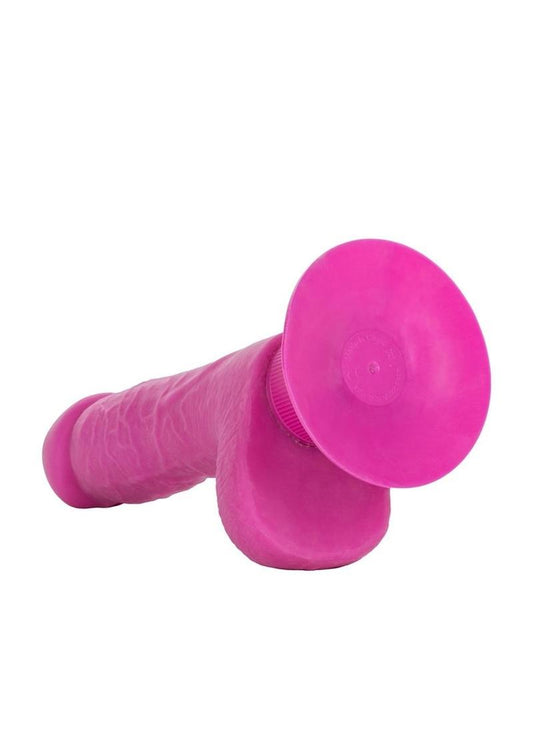 Shower Stud Ballsy Dong Pure Skin Vibrating Dildo Waterproof - Pink - 5in