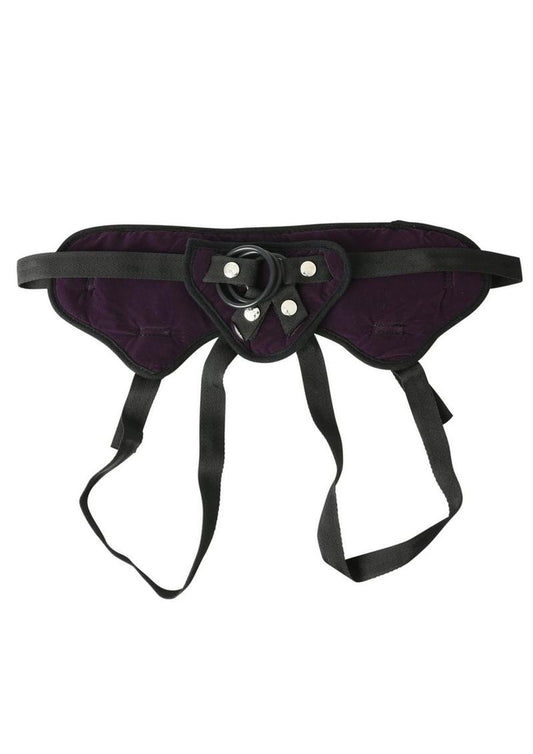 Sportsheets Lush Strap-On Harness - Black/Purple