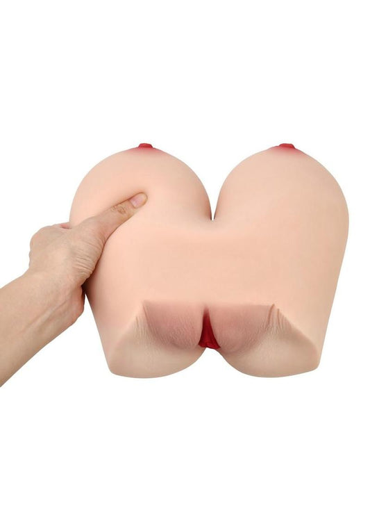 Star Stroker Jessa Rhodes Titwomen Double Sided Titties and Pussy Masturbator - Vanilla