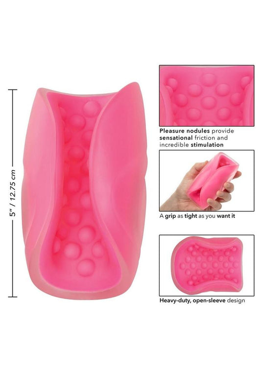 The Gripper Beaded Grip Masturbator - Pink