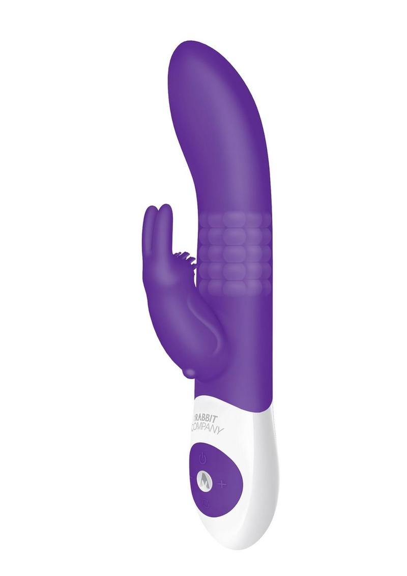 The Beaded Rabbit Rechargeable Silicone G-Spot Vibrator - Purple