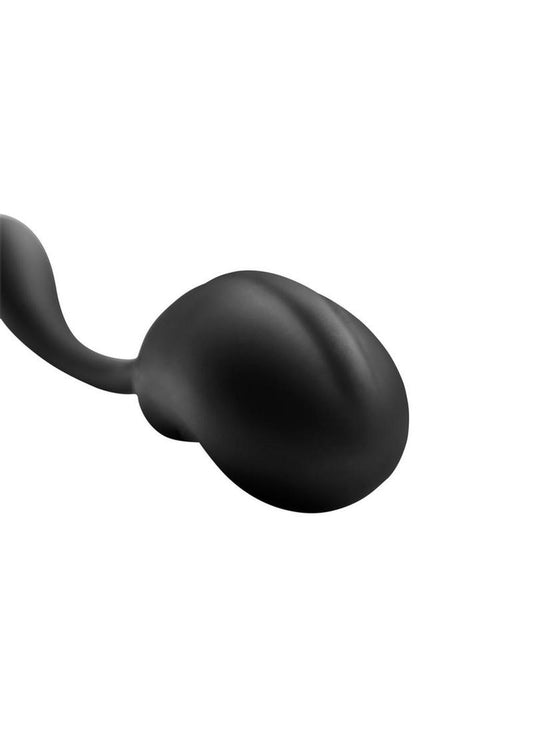 Under Control Rechargeable Silicone Vibrating Pod with Remote Control - Black