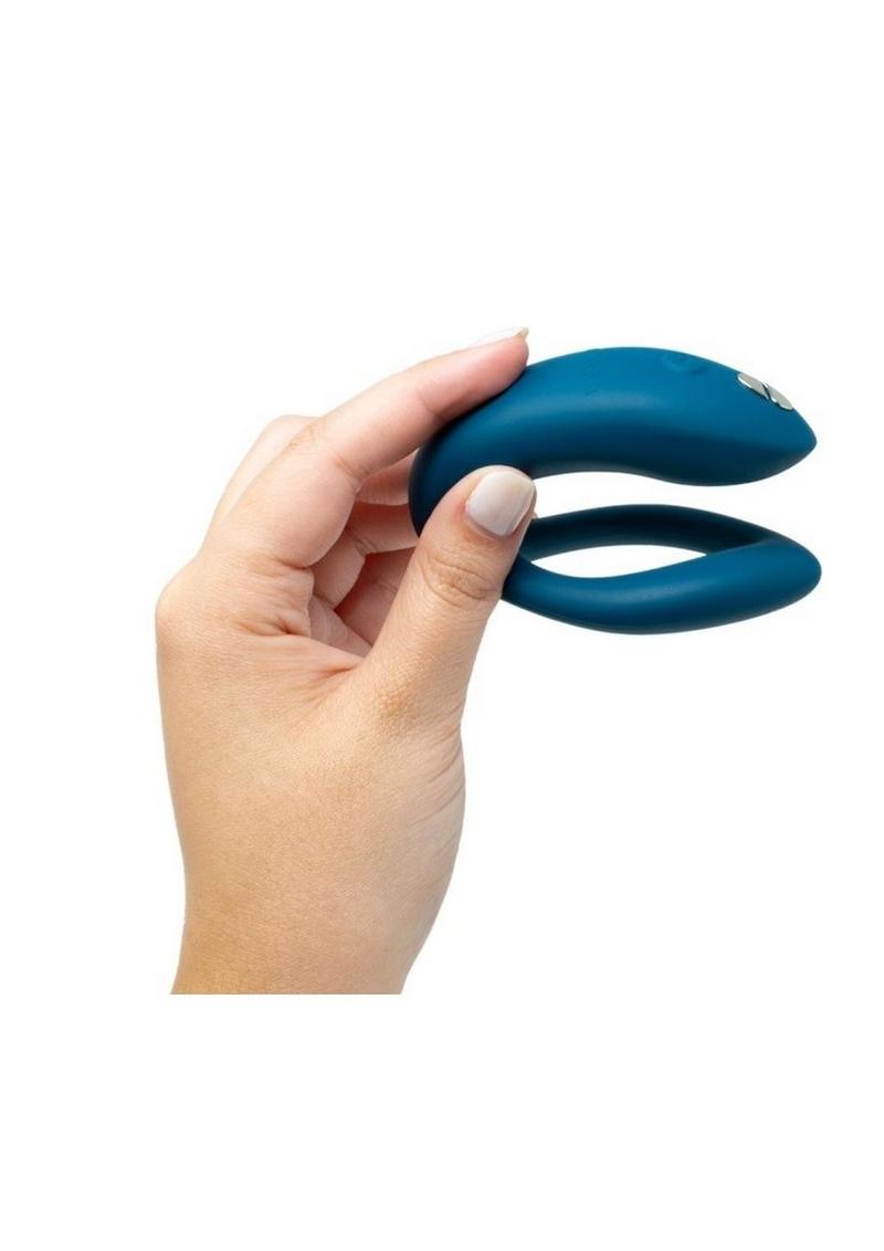 We-Vibe Sync O Rechargeable Silicone Couples Vibrator with Remote Control - Velvet - Green