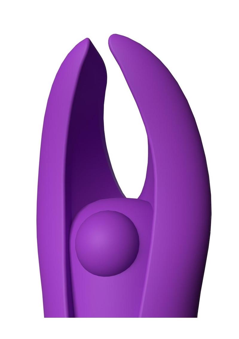 4t Demon Rechargeable Silicone Mini Clitoral Stimulating Vibrator - Grape/Purple