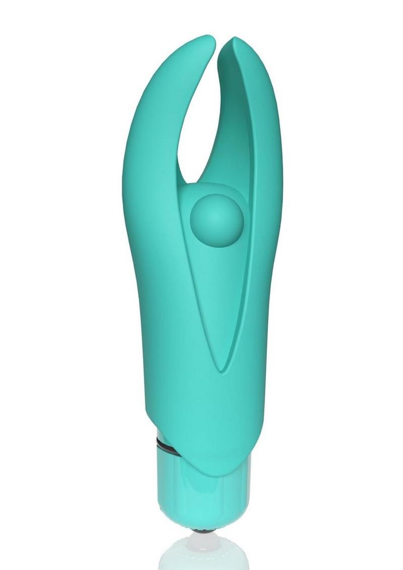4t Demon Rechargeable Silicone Mini Clitoral Stimulating Vibrator - Green/Kiwi