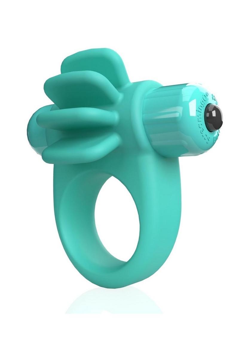 4t Skooch Vibrating Cock Ring with Clitoral Stimulator - Green/Kiwi
