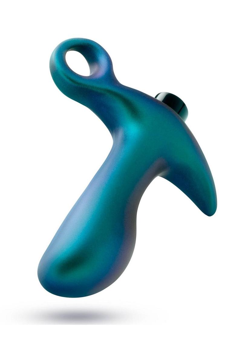 Anal Adventures Matrix Teleportation Plug Rechargeable Silicone Anal Plug - Lunar - Blue