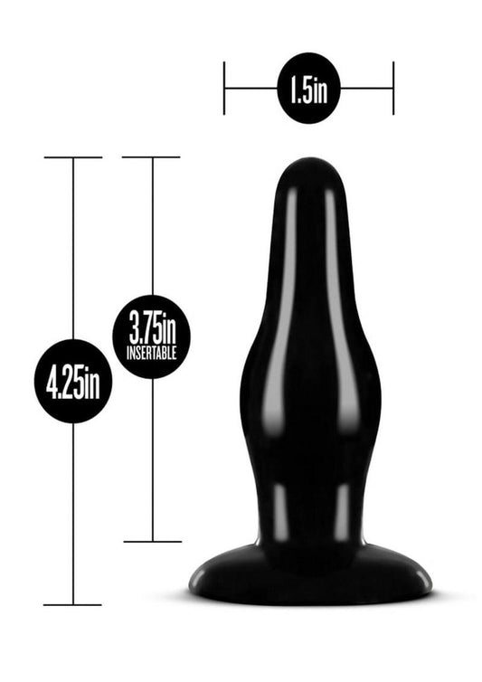 Anal Adventures Pleasure Butt Plug - Black