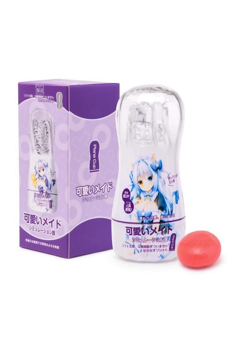 Anime Ultra Pleasure Sensation Clear Fantasy Stroker Cup - Pussy - Purple