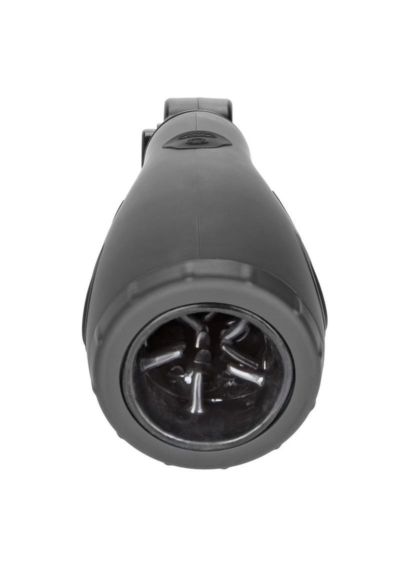 Apollo Silicone Vibrating Hydro Power Stroker - Gray/Grey