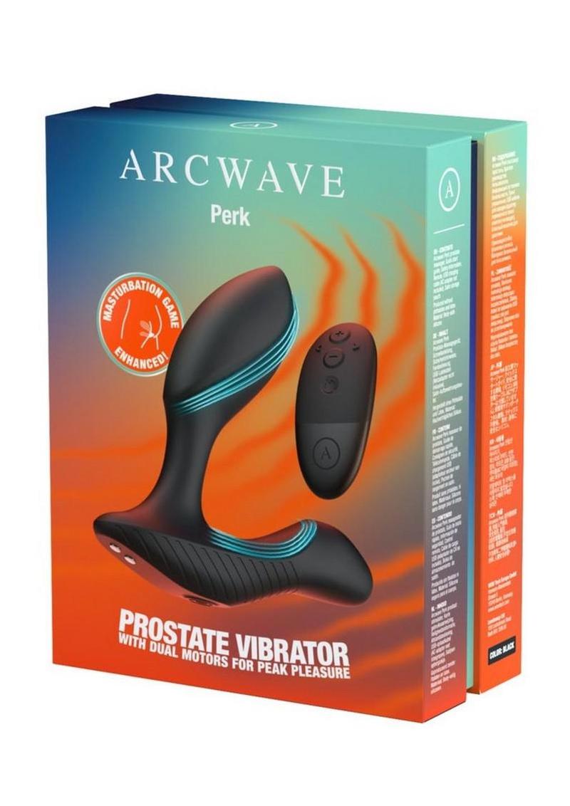 Arcwave Perk Rechargeable Silicone Prostate Massager - Black